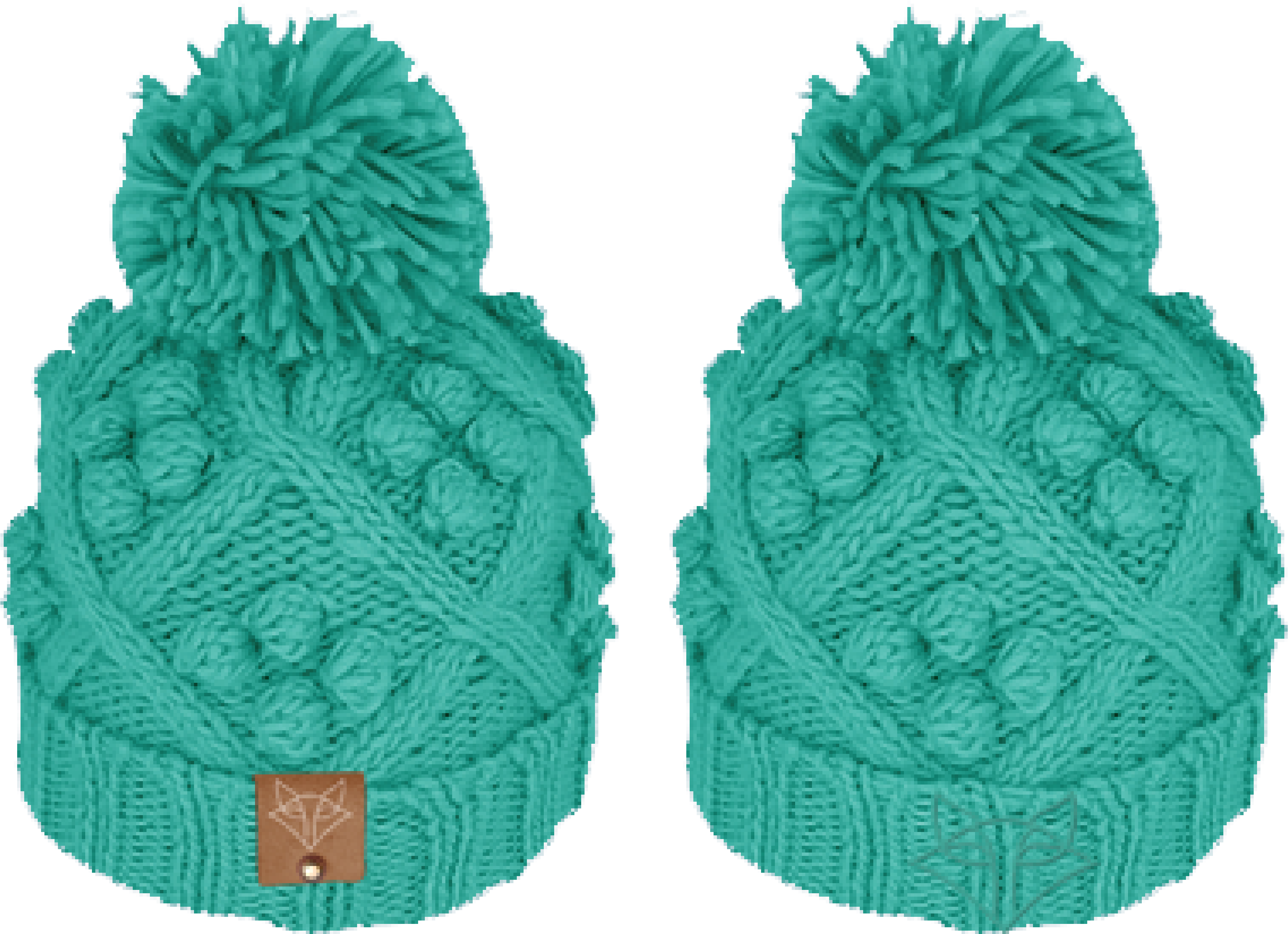 Chunky Knit Beanie with Pom Pom – Melbourne Vixens